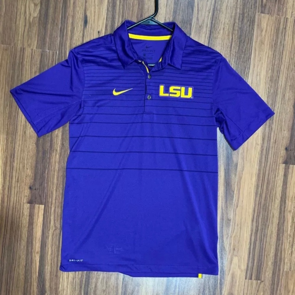 LSU Nike golf polo